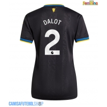 Camisa de time de futebol Manchester United Diogo Dalot #2 Replicas 3º Equipamento Feminina 2025-26 Manga Curta